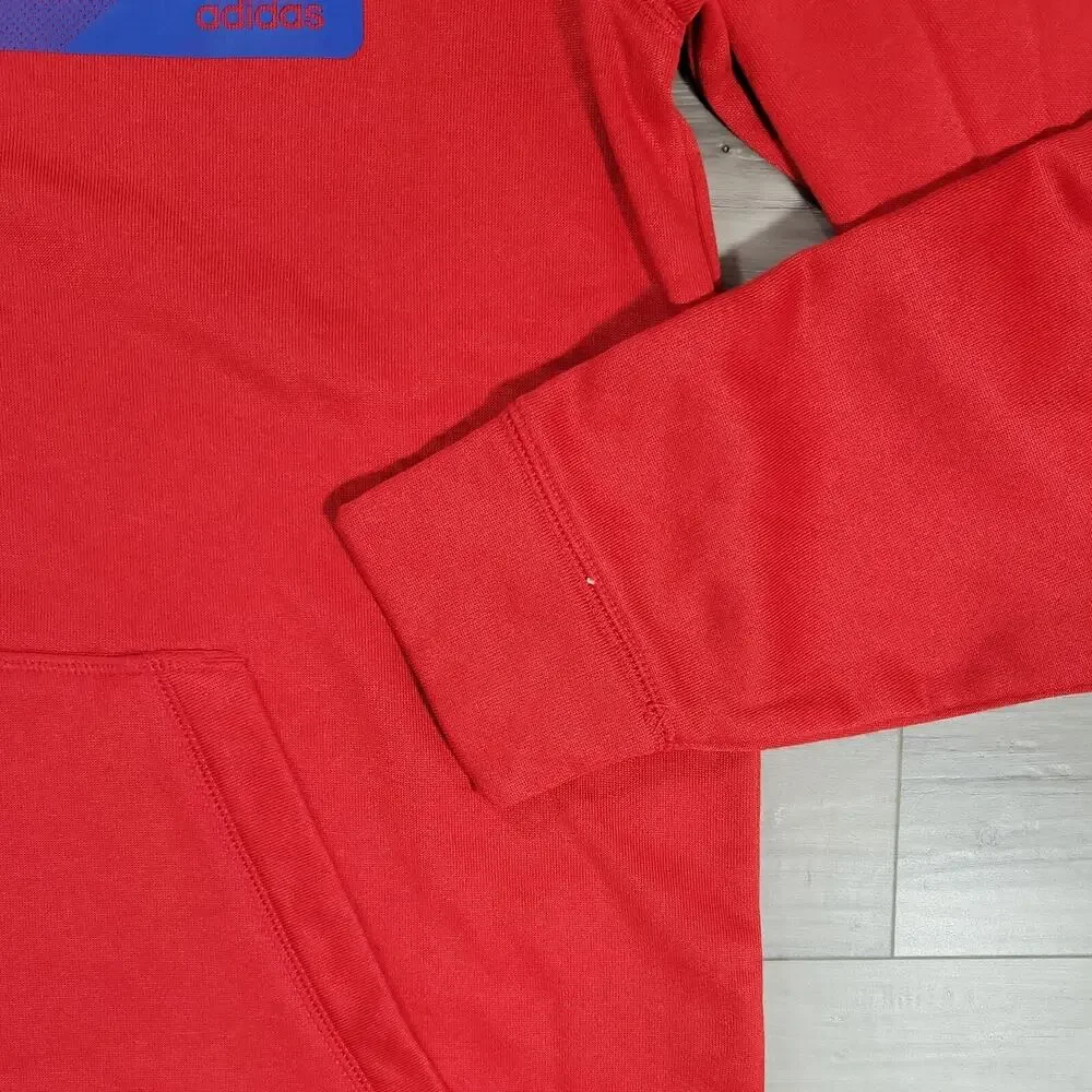 LA Clippers Sweater Men's Medium Red Pullover Hoodie Sweatshirt Long Sleeve New